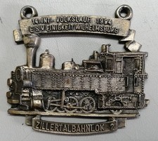 Plakette zillertalbahn - plakette, zillertalbahn-