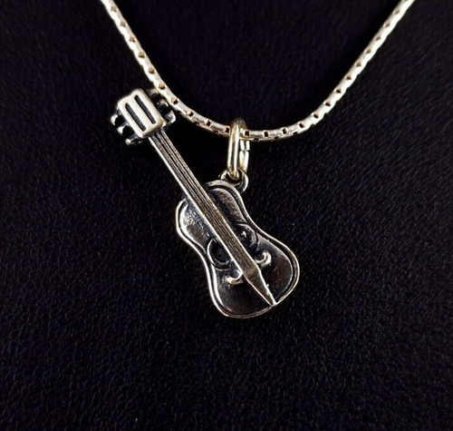 Anhänger silber 835 gitarre - silber,