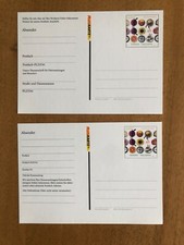 Bund: Postfach-Mitteilungskarten PFK 15-16 Ferien, ungebraucht