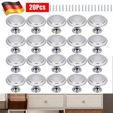 20 x Möbelknöpfe Edelstahl