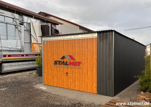 Blechgarage 4x4 schuppe - 4x4,5m,