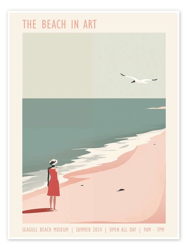 Poster the beach - art,