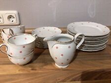 Altes Kaffee Geschirr (50er?) der Marke Schirnding Bavaria, Porzellan, Goldrand