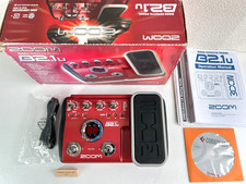 ZOOM BASS B2.1u Multi-Effekt Bass Effektpedal gebraucht mit Box, englisches H...