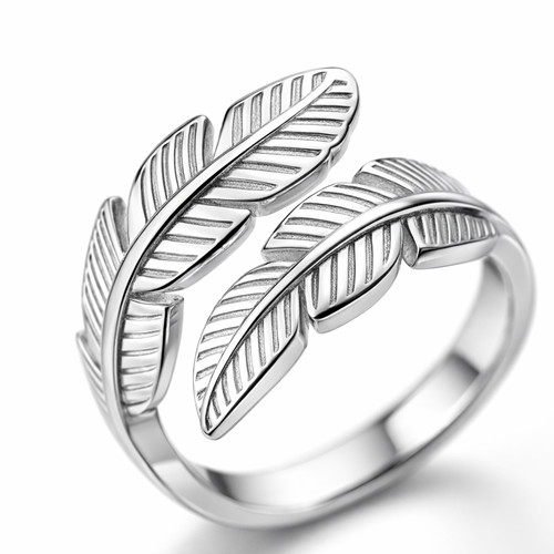 Edelstahl ring silber feder - ring,