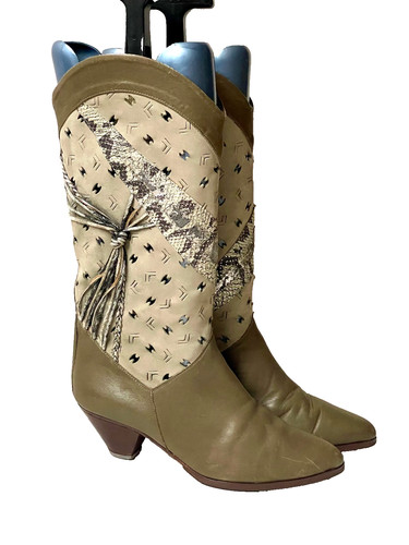 True vintage lederstiefel - true,