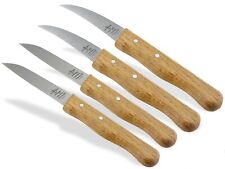 Gemüsemesser Solingen Set Obstmesser Küchenmesser Gebogen Gerade Holz Buche NEU