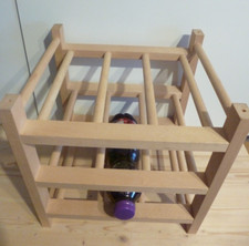 IKEA Flaschenregal Hutten aus  Holz - für 9 Flaschen -  Wein Saft Wasser