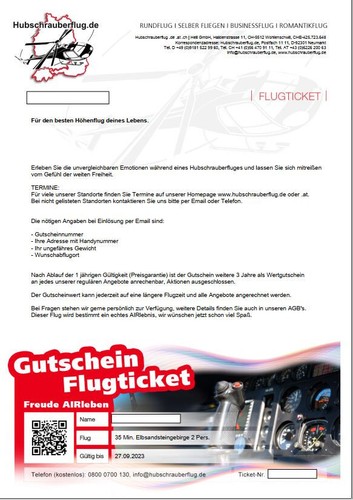 Gutschein hubschrauberflug - gutschein, hubschrauberflug.de