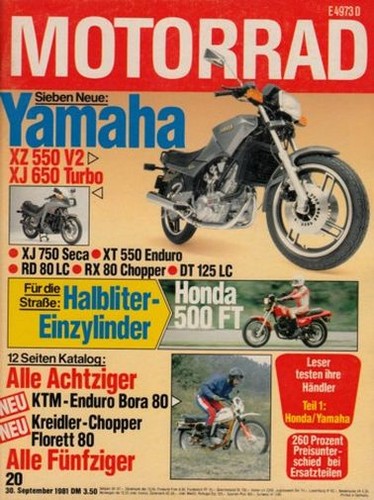 Motorrad 1981 test moto - motorrad, +