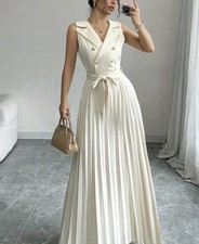 Business kleid creme lang - business,