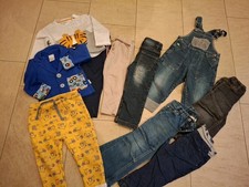 Paket Jungen Hosen Jeans Latzhose 86/92 teil. gefüttert Bagger Babauba Vertbaude