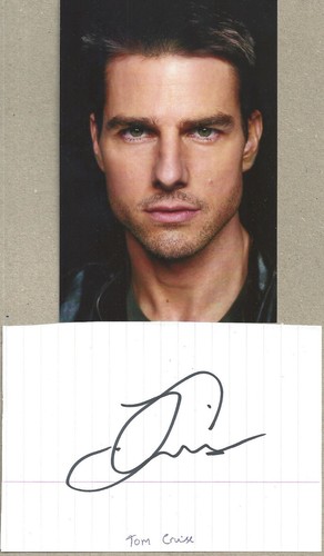 Tom cruise original autogramm - cruise,