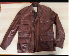 Lederjacke Trapper braun/scotch