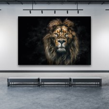 WANDBILD ACRYLGLAS LÖWE WAND