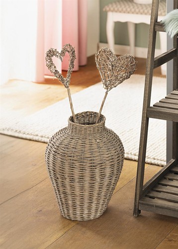 Korbvase blumenvase weide - korbvase,