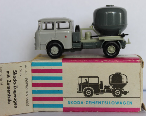 Skoda zugwagen mit zementsilo - skoda,