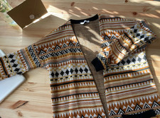 SHOKO Hippie Strick Cardian lang xs/s   Strick   Boho   Strickjacke