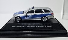 Schuco H0 1:87 Modellauto PKW MB MERCEDES E KLASSE T-MODELL POLIZEI HAMBURG 