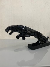 Jaguar Skulptur Schwarz
