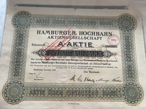 Hamburger hochbahn gelocht - ,