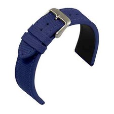 Uhrenarmband canvas blau - uhrenarmband,