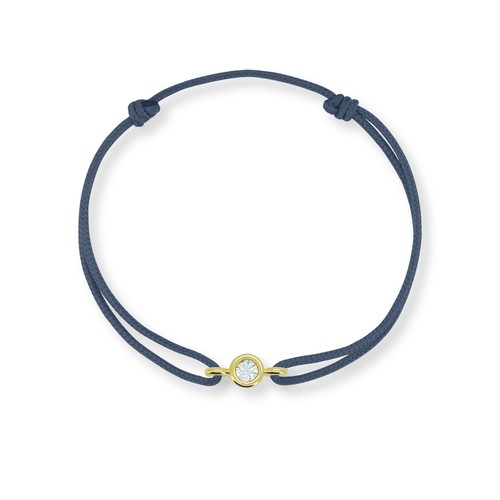 Armband kordel solitär - armband,