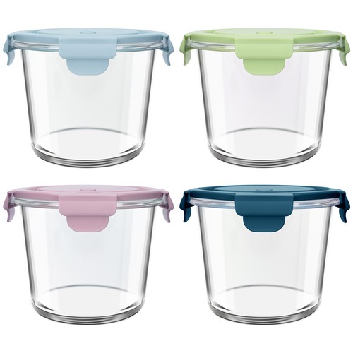 4er set 710ml glasbehälter - 4er,