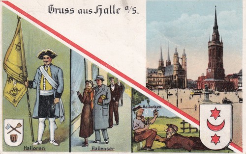 Gruss aus halle halloren - gruss, halle,