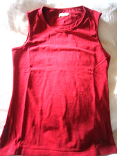 HENRY COTTON'S, ärmelloses T-Shirt, FARBE ROT, Gr. 44 - M 