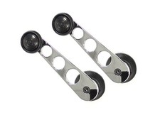 Chrom Fensterkurbeln Fensterkurbel schwarz gelocht Multivan VW Bus T2 T3