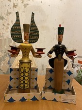 Expertic Engel und Bergmann Kerzenhalter KWO Erzgebirge Olbernhau Hans Brockhage