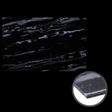 Glasplatte Marmoroptik Schwarz