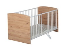 Kombi-Kinderbett 70x140 Gitterbett Babybett Schlupfsprossen Lattenrost Babymöbel