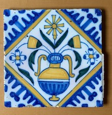 Niedeländische Fliese Antik