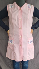 Nylon Dederon kittel schürze Vintage   Apron Gr.  42 -Original 70er Jahre--RAR