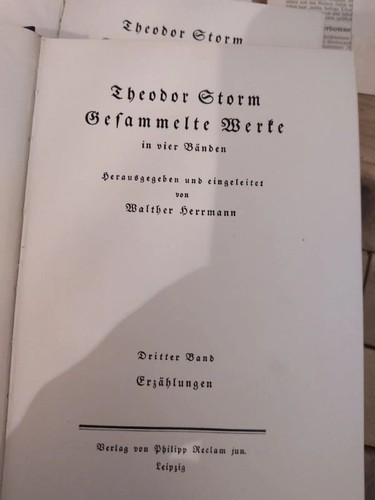 Theodor storm gesammelte werke - storm,