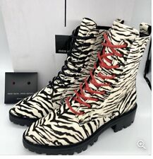 Dolce Vita Womens Gregor Zebra Print Hiker Boots Size 7,5