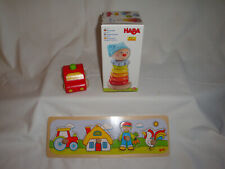 Holzspielzeug für Kleinkinder,HABA Steckspiel Kasper Neu,Auto,Puzzle goki