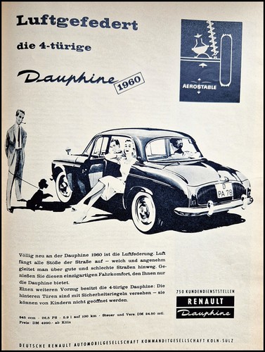 Renault dauphine originale - dauphine,,