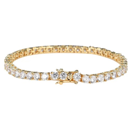 3ct tennis armband gelbgold - 3ct,