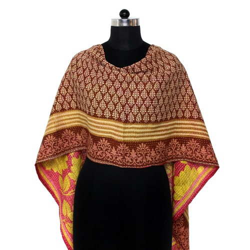 Baumwolle kantha schal - baumwolle,