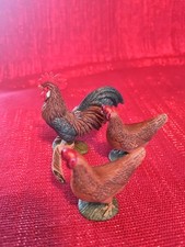 Schleich Hahn 13825, 2 Hühner 13646