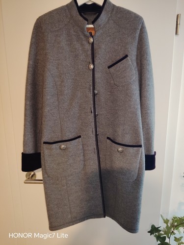 Damen lodenmantel grau 40 - grau, 38/40