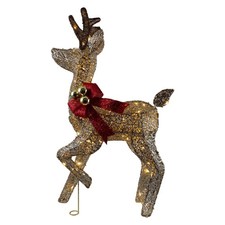 LED Rentier 80cm mit Timer