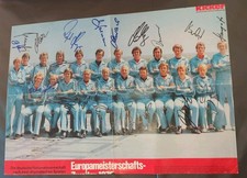 20 original Autogramme auf Mannschaftsposter Der DFB Nationalelf,DFB,1976,Kicker
