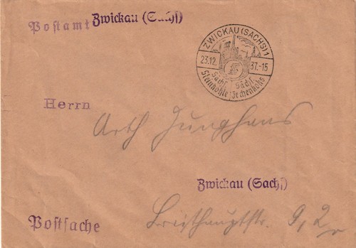 Postsache zwickau mit - dr,,