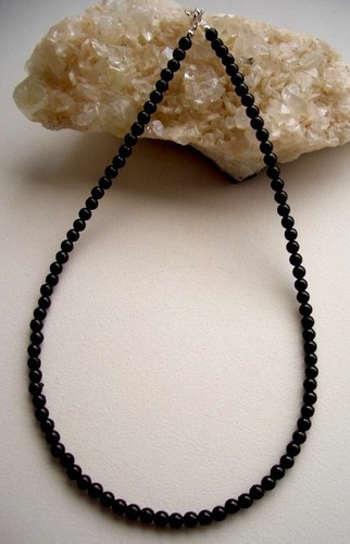 Turmalin kette schwarz - schwarz,