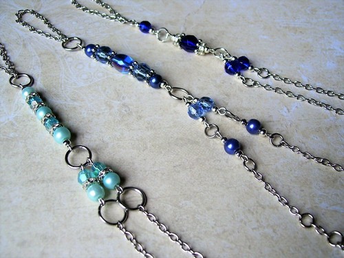 Handkette blau fingerkette - handkette,