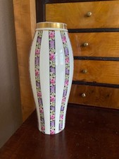 edle Vase um 1900 Blütendekor